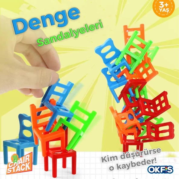 Chair Stack Eğitici Sandalye Denge Oyunu - 3