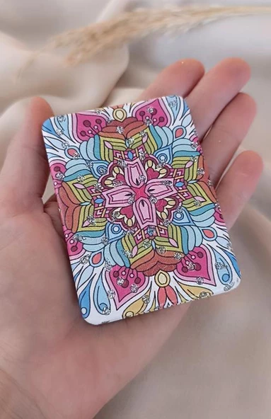 Ayna Makyaj Aynası Model Cep El Aynası Çanta Seyahat Taşınabilir - 2