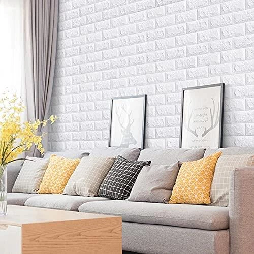 Renkli Duvarlar 70x23cm 0,16m2 Kendinden Yapışkanlı Duvar Paneli 3D Duvar Kaplama - 4
