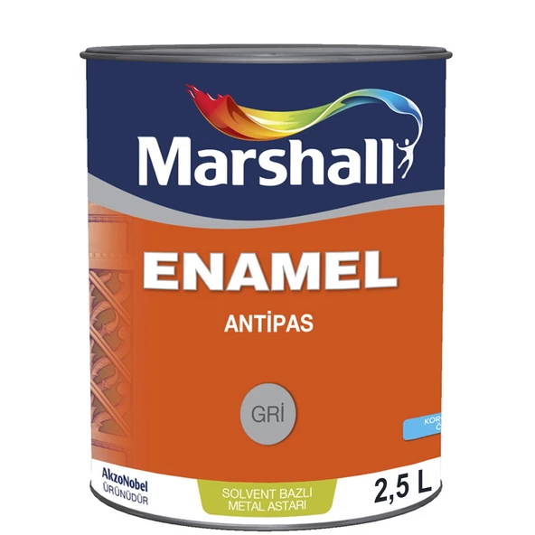 Marshall Enamel Antipas Gri 2,5 Lt. 3,5 Kg