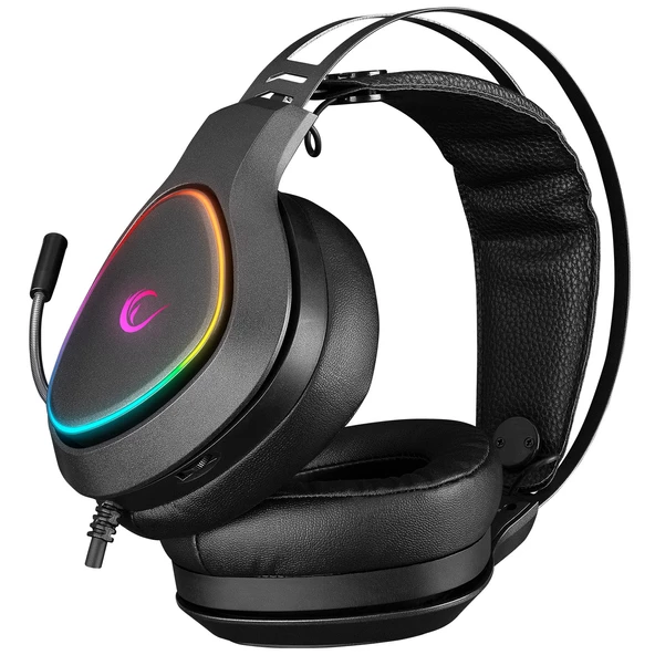 Kulaklık Mikrofonlu Oyuncu Usb 7.1 RGB Ledli Rampage RMX-G7 SNIPER - 4