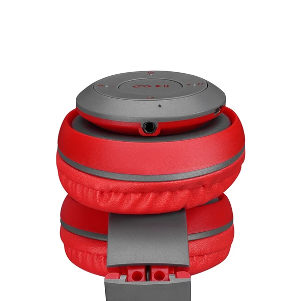 Kulaklık Bluetooth Sd Kart Destekli Hytech HY-XBK85 Kırmızı - 6