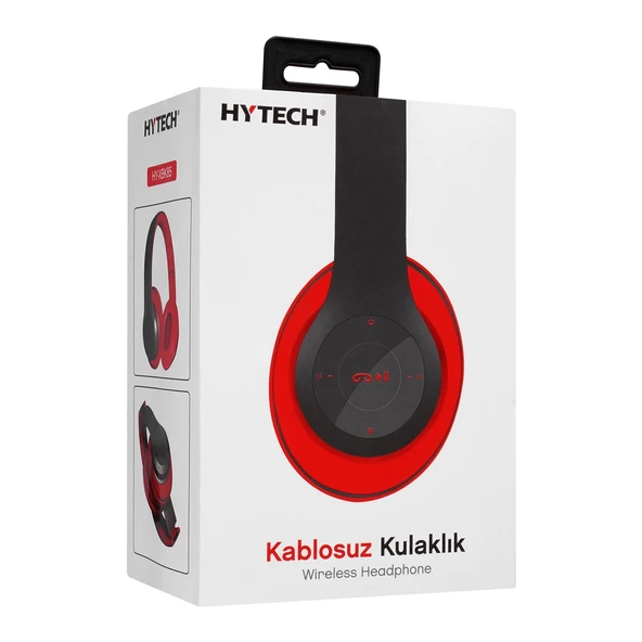 Kulaklık Bluetooth Sd Kart Destekli Hytech HY-XBK85 Kırmızı - 8