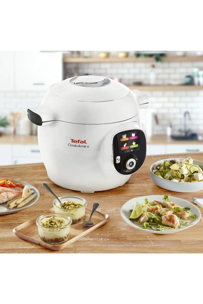 TEFAL Cook4me Akıllı Çoklu Pişirici, Multicooker, Yüksek Basınçlı Pişirici, 150 Tarif, Cy851130 - 2