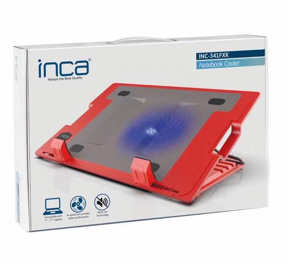 Inca INC-341FXK Ergonomik USB Sessiz Notebook Stand+Soğutucu - 5