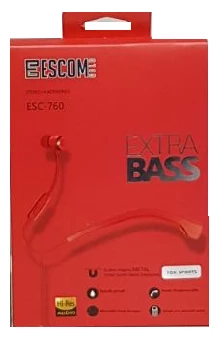 Kulaklık Mikrofonlu Escomgold Esc-760 Kırmızı