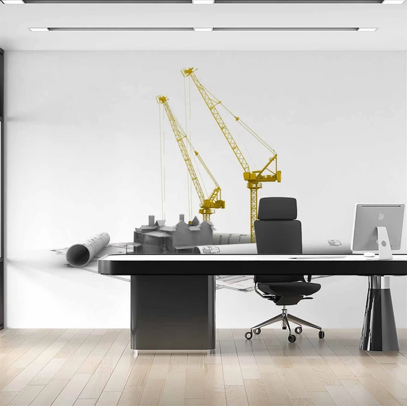 Mimari Gayrimenkul Emlak ve Gayrimenkul Duvar Kağıdı Baskı - Resim 2