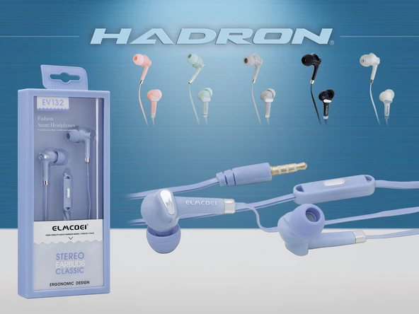 Kulaklık Mikrofonlu Hadron HD1238 Mor