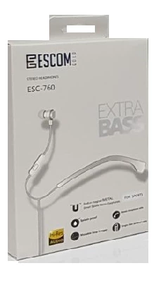 Kulaklık Mikrofonlu Escomgold Esc-760 Beyaz