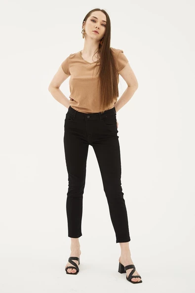 FASHION FRIENDS KADIN DENİM PANTOLON 24K0565K1 - 5