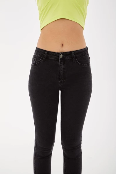 FASHION FRIENDS KADIN DENİM PANTOLON 24K0565K1 - 4