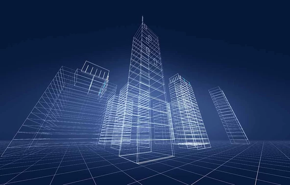 Soyut Bina Projesi Gayrimenkul Emlak ve Gayrimenkul Duvar Kağıdı Baskı - Resim 4