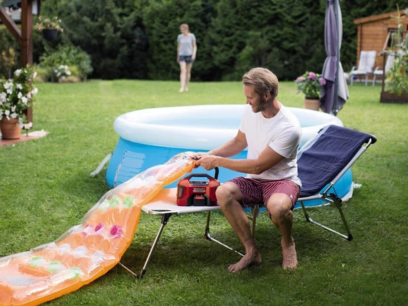 Einhell PRESSITO Hibrit Çok Fonksiyonlu Kompresör 18V 4AH + 220V Elektrik - 2