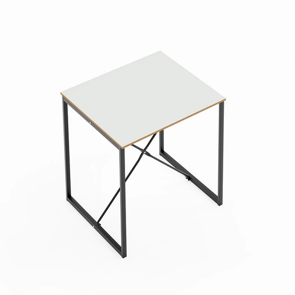 Eportatif Mutfak Masası 2 Kişilik Balkon Masa Takımı Beyaz 1490 - Resim 12