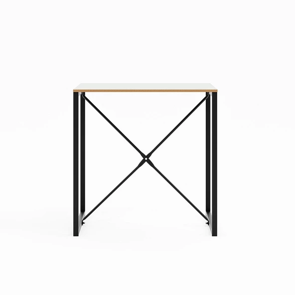 Eportatif Mutfak Masası 2 Kişilik Balkon Masa Takımı Beyaz 1490 - Resim 8