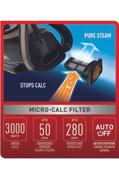 TEFAL Fv8064 Pureglıss Buharlı Ütü - 2