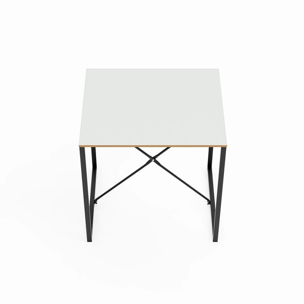 Eportatif Mutfak Masası 2 Kişilik Balkon Masa Takımı Beyaz 1490 - Resim 11