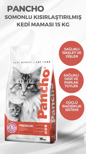 PANCHO KISIRLAŞTIRILMIŞ KEDİ MAMASI 15 KG