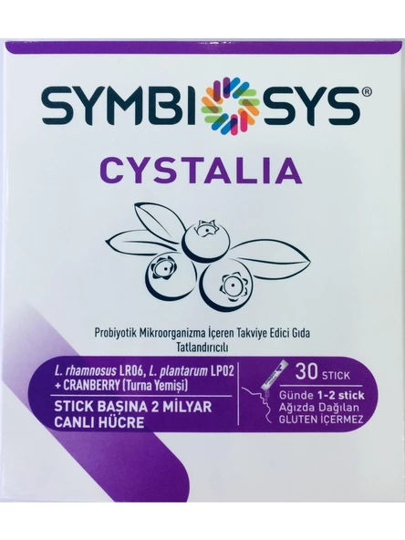 Symbiosys Cystalia Probiyotik Miktoorganizma İçeren Takviye Edici Gıda 30 Poşet ürün görseli 1