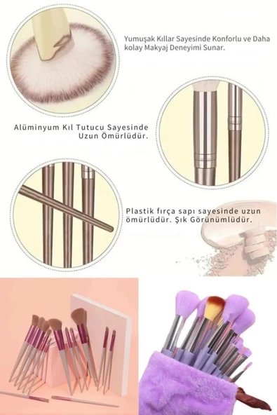 Trade Bazaar Fix Özel Kutulu 13'lü Fırça Seti - Resim 4