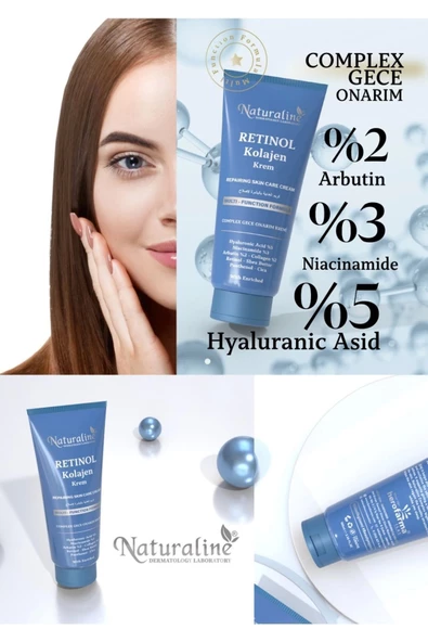 Naturaline Onarıcı Krem - Retinol Shea Butter Hyaluronic Acıd %5 Collagen % 2 Arbutin % 2 100ml - 2