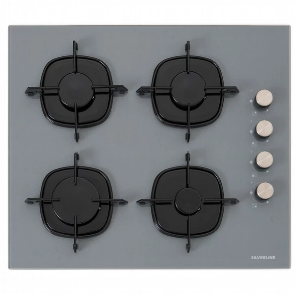 Silverline BO6503S01 - CS5335S01 - 3457 Soho 60 Gri Cam Ankastre Set - 6
