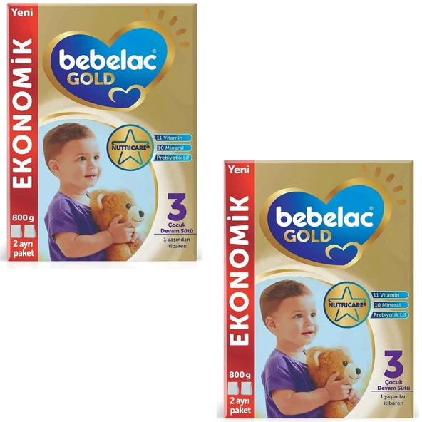 Bebelac Gold 3 Bebek Sütü 800 gr 2 ADET