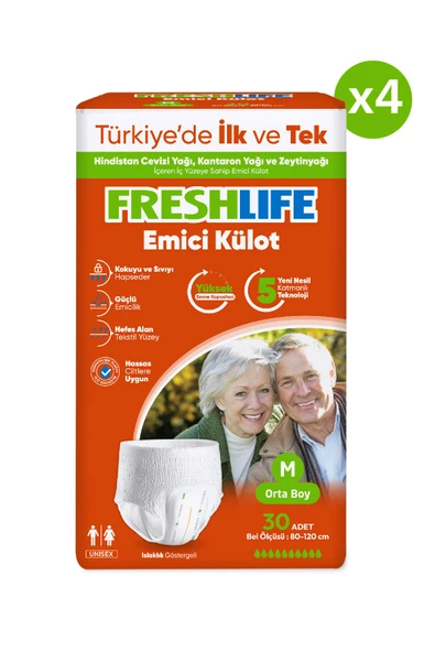 Freshlife Medium Emici Külot 30 Adet 4 Paket (120 Adet) - 2
