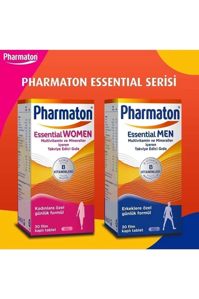 Pharmaton Essential Men 30 Kapsül + Women 30 Kapsül - 5