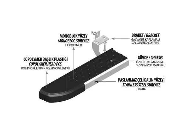 TUCSON 2021 2022 2023 2024 2025 ARACA ÖZEL YAN BASAMAK - Resim 4