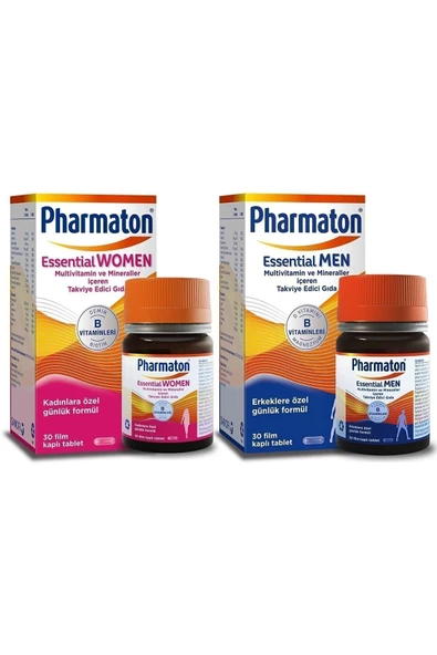 Pharmaton Essential Men 30 Kapsül + Women 30 Kapsül - 2