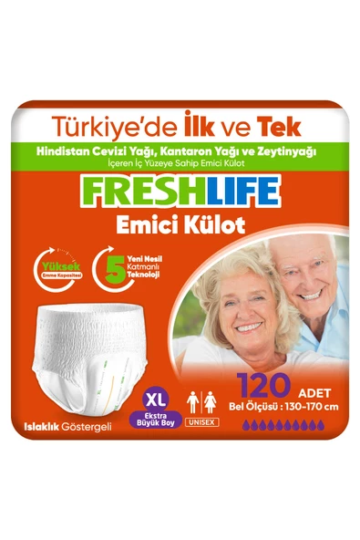 Freshlife Xlarge Emici külot 30 Adet 4 Paket (120 Adet)