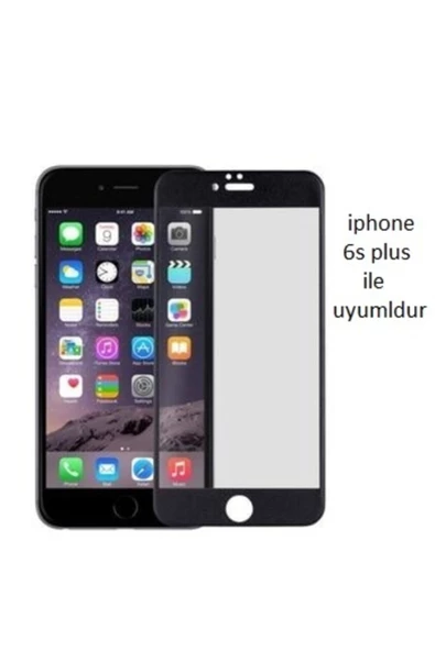 JACQUELYN Iphone 6s Plus Curve Tempered Glass Full Siyah Cam Ekran Koruyucu