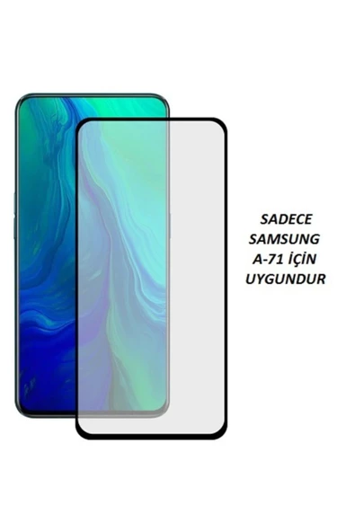 JACQUELYN Samsung A71 Tam Kaplayan Ön Ekran Koruyucu-tempered Glass