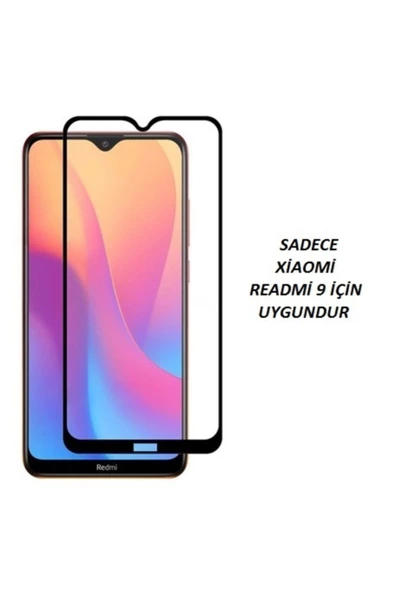 JACQUELYN Xiaomi Redmi 9 Tam Kaplayan Ön Ekran Koruyucu-tempered Glass