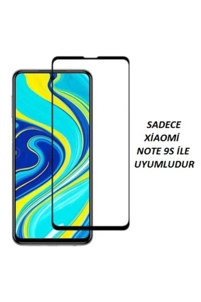 JACQUELYN Xiaomi Note 9s Tam Kaplayan Ön Ekran Koruyucu-tempered Glass