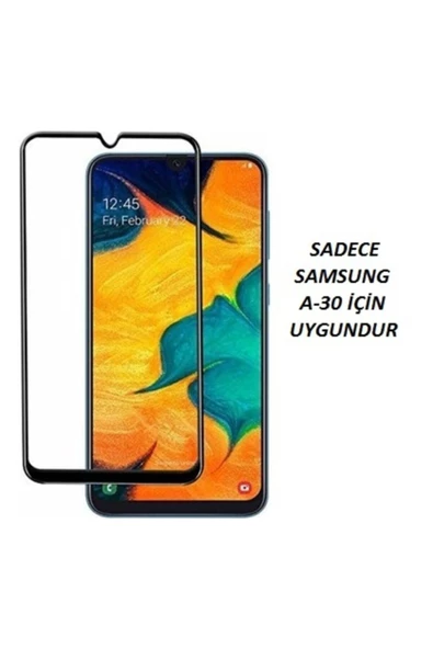 JACQUELYN Samsung A30 Tam Kaplayan Ön Ekran Koruyucu-tempered Glass