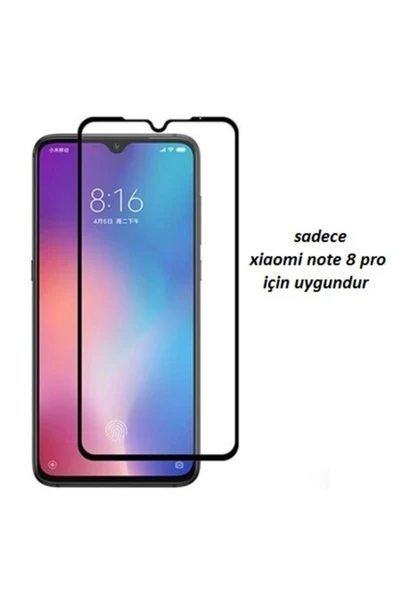 JACQUELYN Xiaomi Note 8 Pro Tam Kaplayan Ön Ekran Koruyucu-tempered Glass