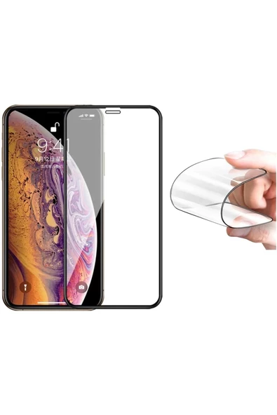 Powerfox iPhone 11 Pro Max/ Xs Max Uyumlu Darbe Emici Asla Kırılmayan Seramik Ekran Koruyucu