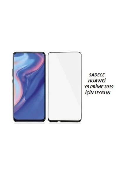 JACQUELYN Huawei Y9 Prime 2019 Tam Kaplayan Ön Ekran Koruyucu-tempered Glass