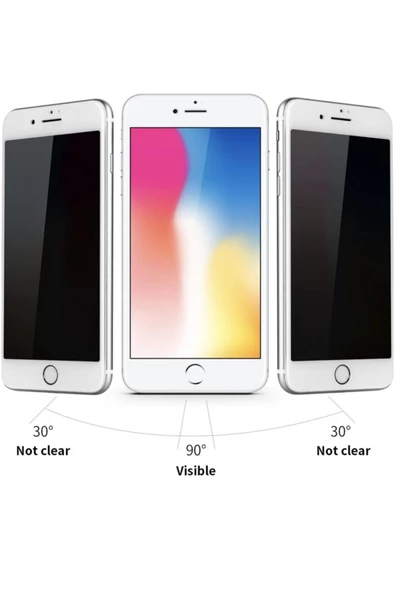 JACQUELYN Iphone 7 Beyaz Ful Kaplayan Hayalet Cam -high Quality-tempered Glass