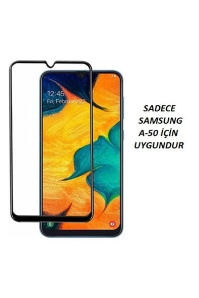 JACQUELYN Samsung A50 Tam Kaplayan Ön Ekran Koruyucu-tempered Glass