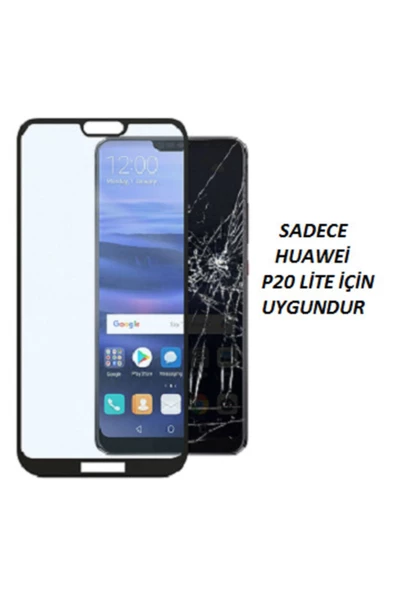 JACQUELYN Huawei P20 Lite Tam Kaplayan Ön Ekran Koruyucu-tempered Glass