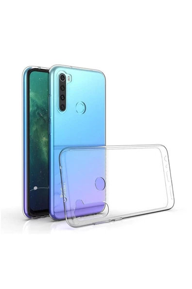 Caseji Redmi Note 8 Uyumlu Ultra Slim Esnek Şeffaf Kılıf