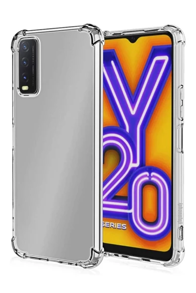 Caseji Vivo Y11S/ Y20/ Y20S Uyumlu Köşe Korumalı Premium Şeffaf Kılıf