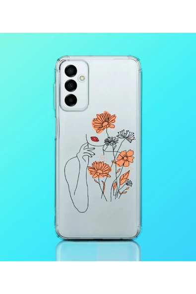 Caseji Galaxy M23 Uyumlu Premium Kalite Baskılı Esnek Şeffaf Kılıf