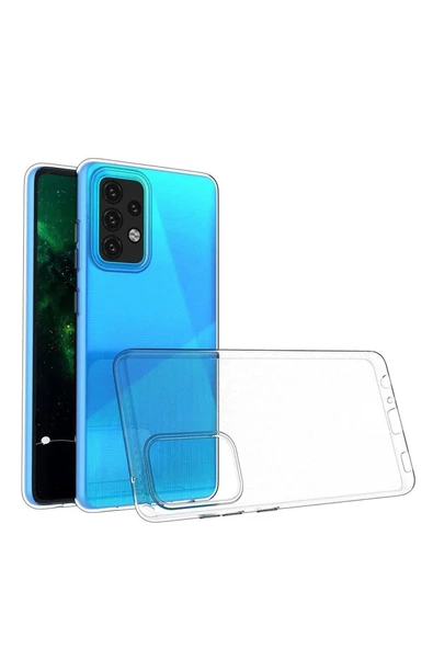 Caseji Samsung Galaxy A12 Uyumlu Ultra Slim Esnek Şeffaf Kılıf