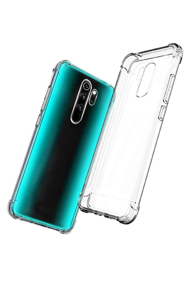 Caseji Xiaomi Note 8 Pro Uyumlu Köşe Korumalı Premium Şeffaf Kılıf