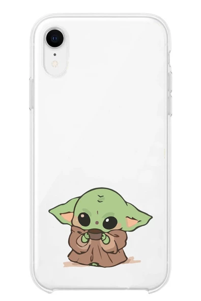 Powerfox Iphone Xr Uyumlu Baby Yoda Tasarım Telefon Kılıfı