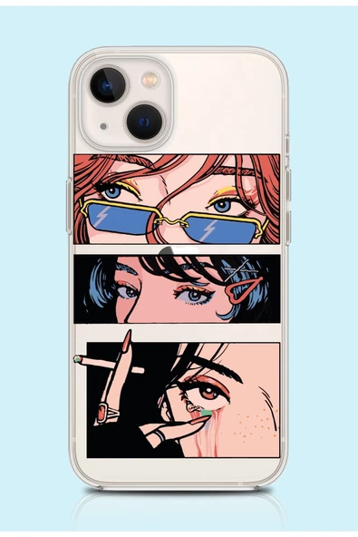 Powerfox Iphone 13 Uyumlu '' Eyes Of Women '' Tasarım Kılıf